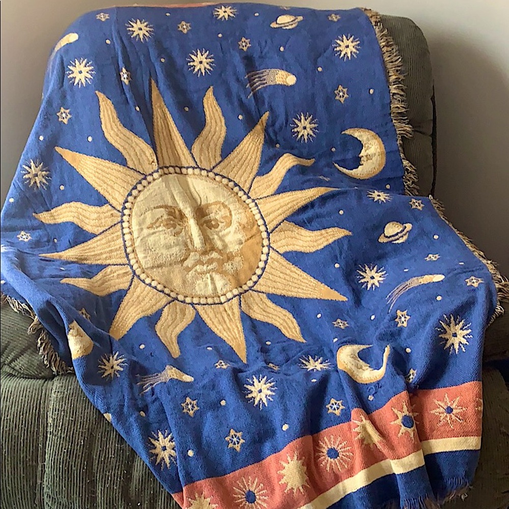 COPY - Sun, moon, and stars tapestry: vintage!!